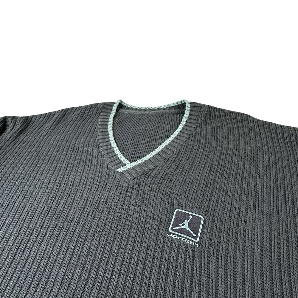 Jordan Navy Blue Tipped Cotton Cableknit Sweater Size 3XLT NWT  2001
